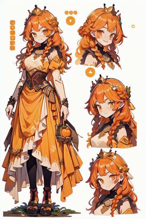 みかんの国のお姫様(設定画)