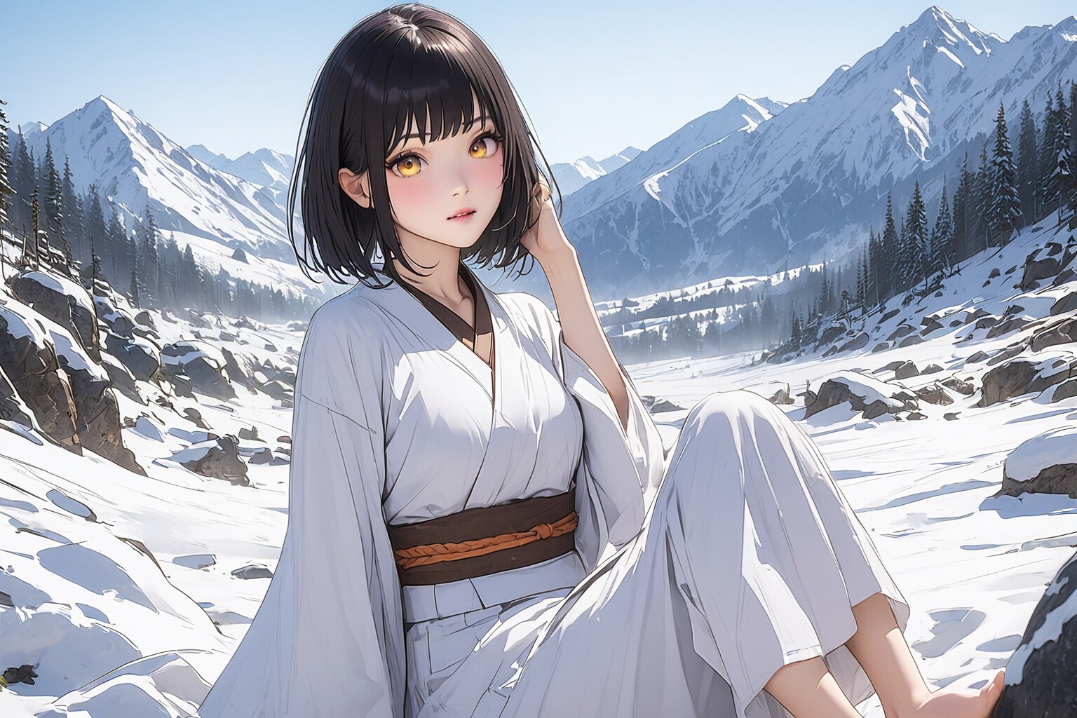 雪女 | の人気AIイラスト・グラビア