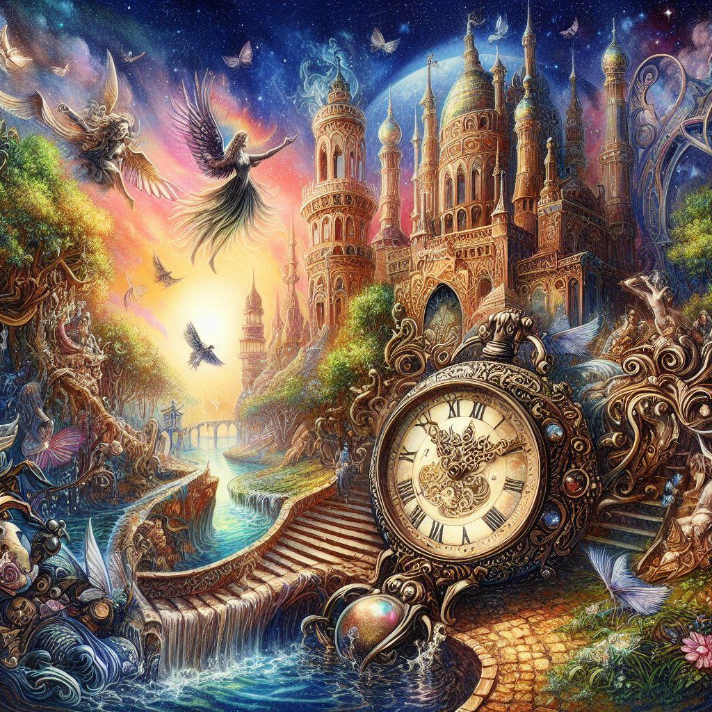 ファンタジーな時計風景