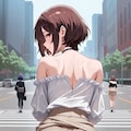 背中とお尻に自信ある見返り美人 2枚目
