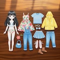 着せ替え人形セット 3枚目