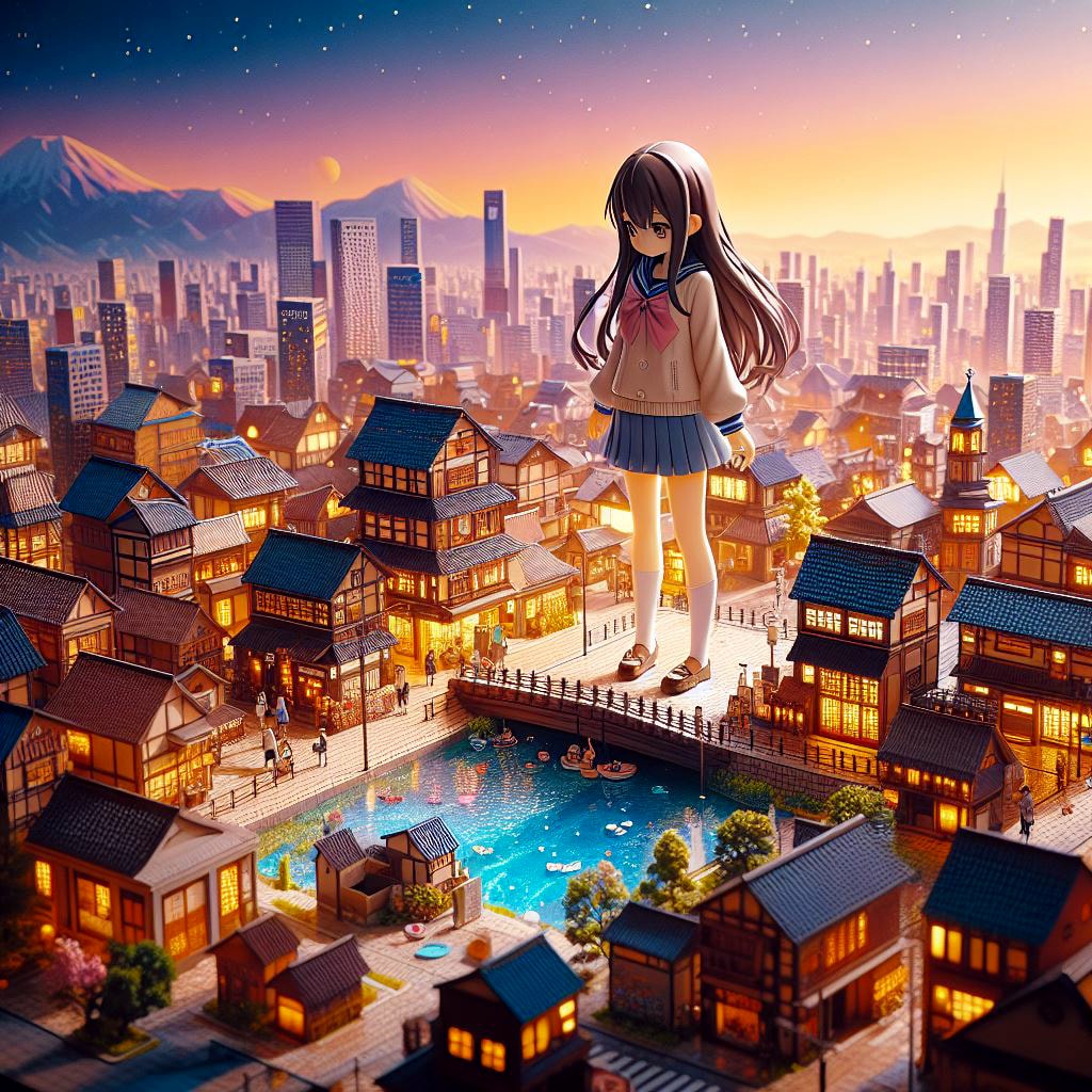 ねんどろいど街水 (街と水たまり、少女101)
