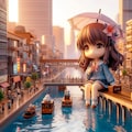 ねんどろいど街水 (街と水たまり、少女101) 3枚目