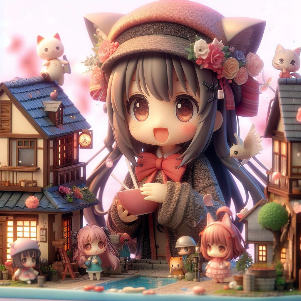 ねんどろいど街水 (街と水たまり、少女101)