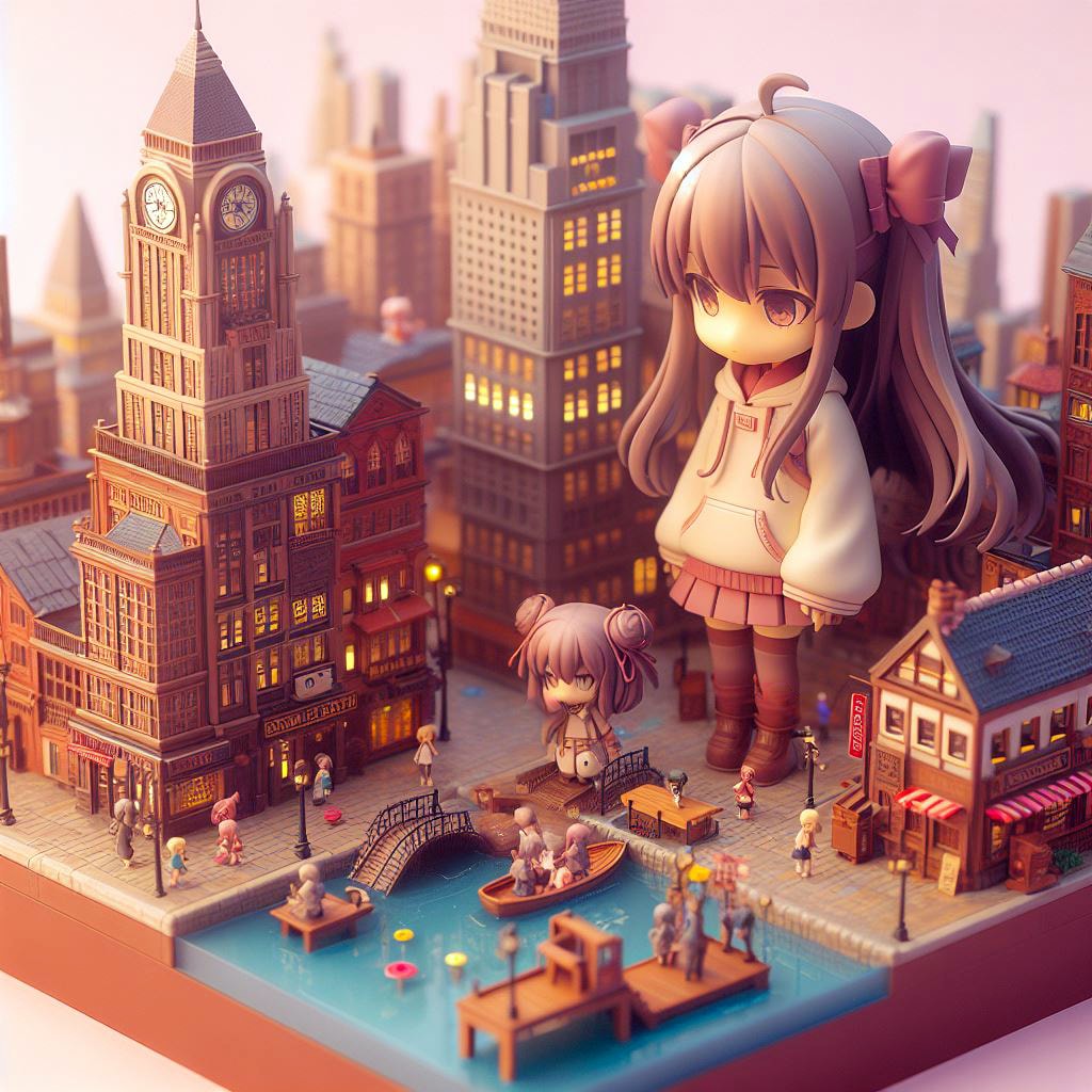 ねんどろいど街水 (街と水たまり、少女101)