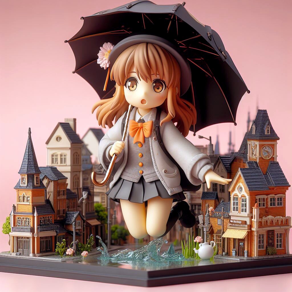 ねんどろいど街水 (街と水たまり、少女101)