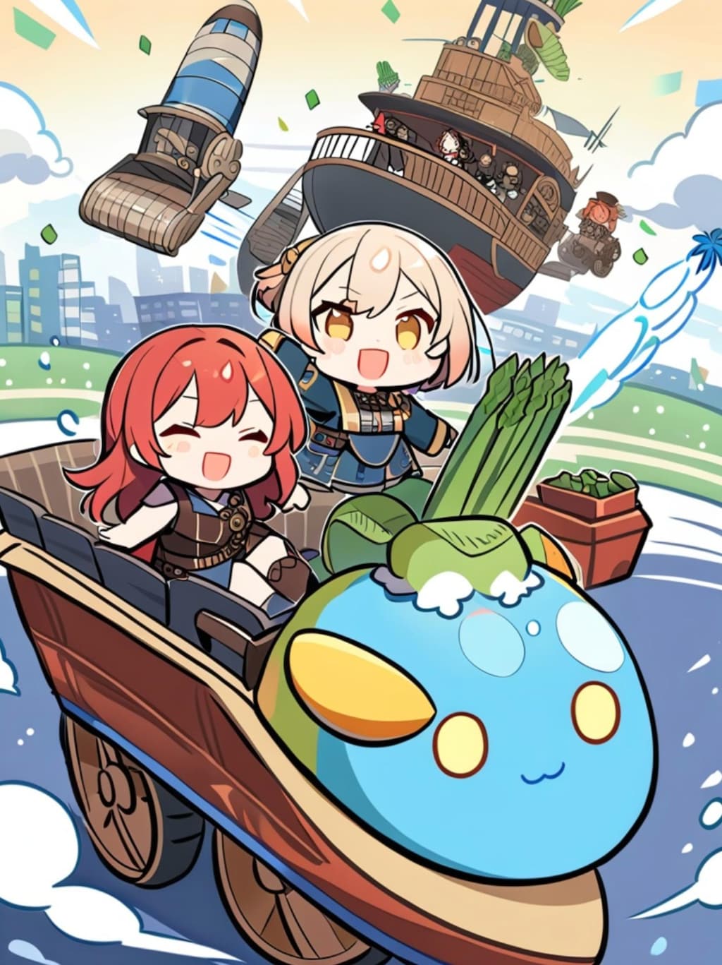 赤髪ちゃんとその仲間達