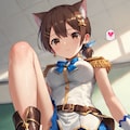 青系魔法少女のブーツコキ 4枚目