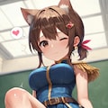 青系魔法少女のブーツコキ 2枚目