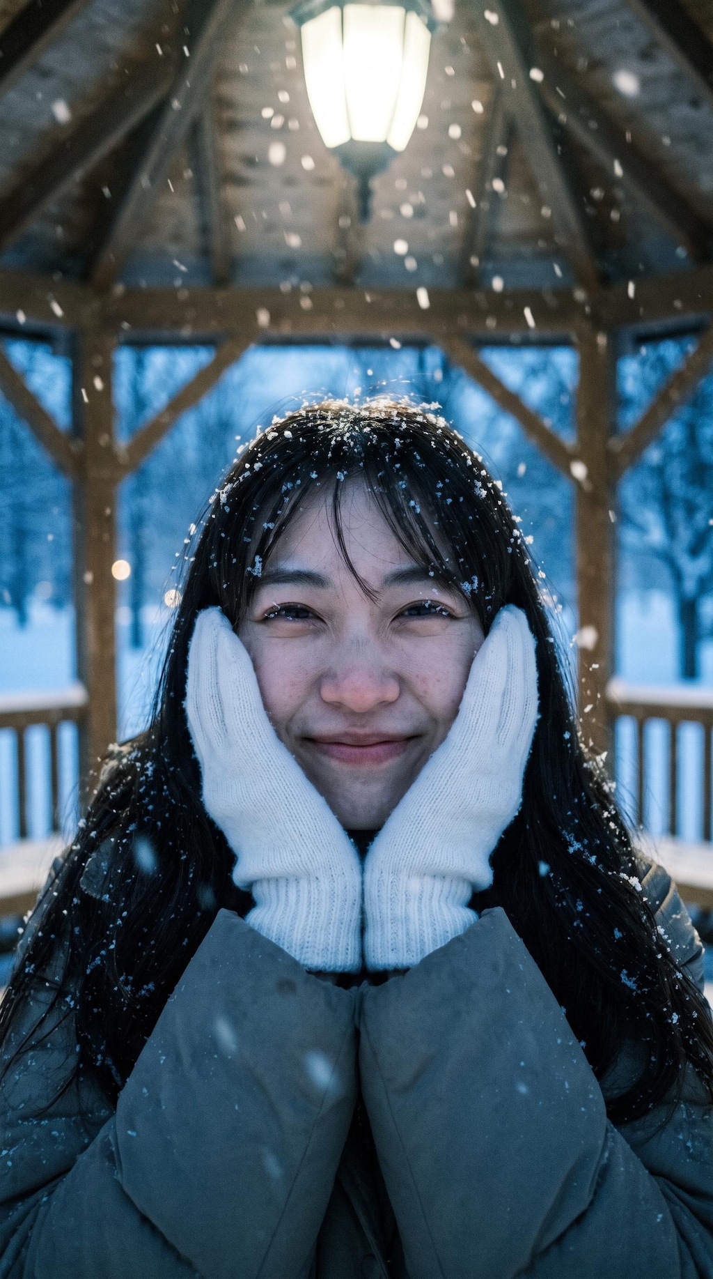 Snowflakes on Her Smile