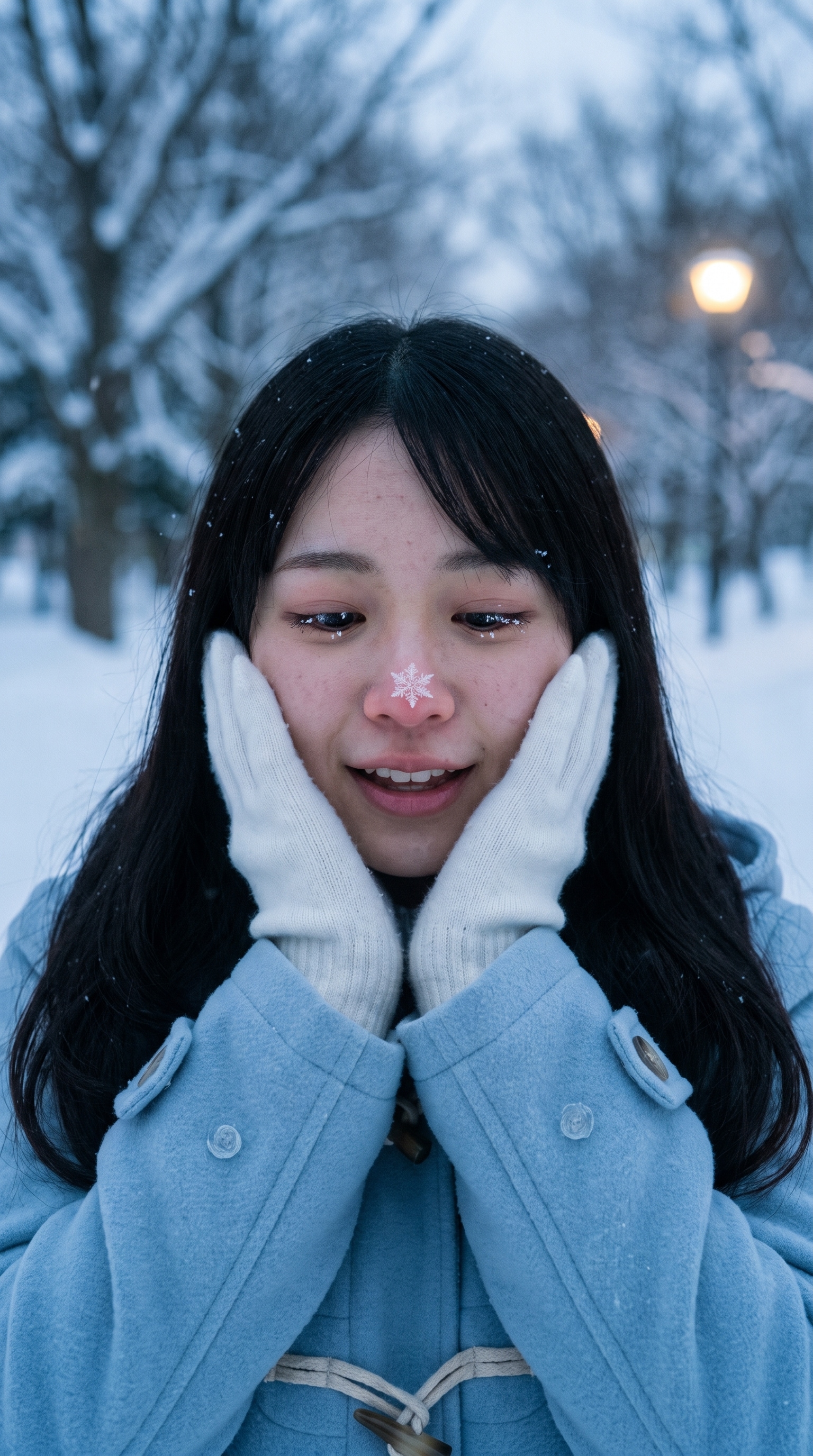 Snowflakes on Her Smile