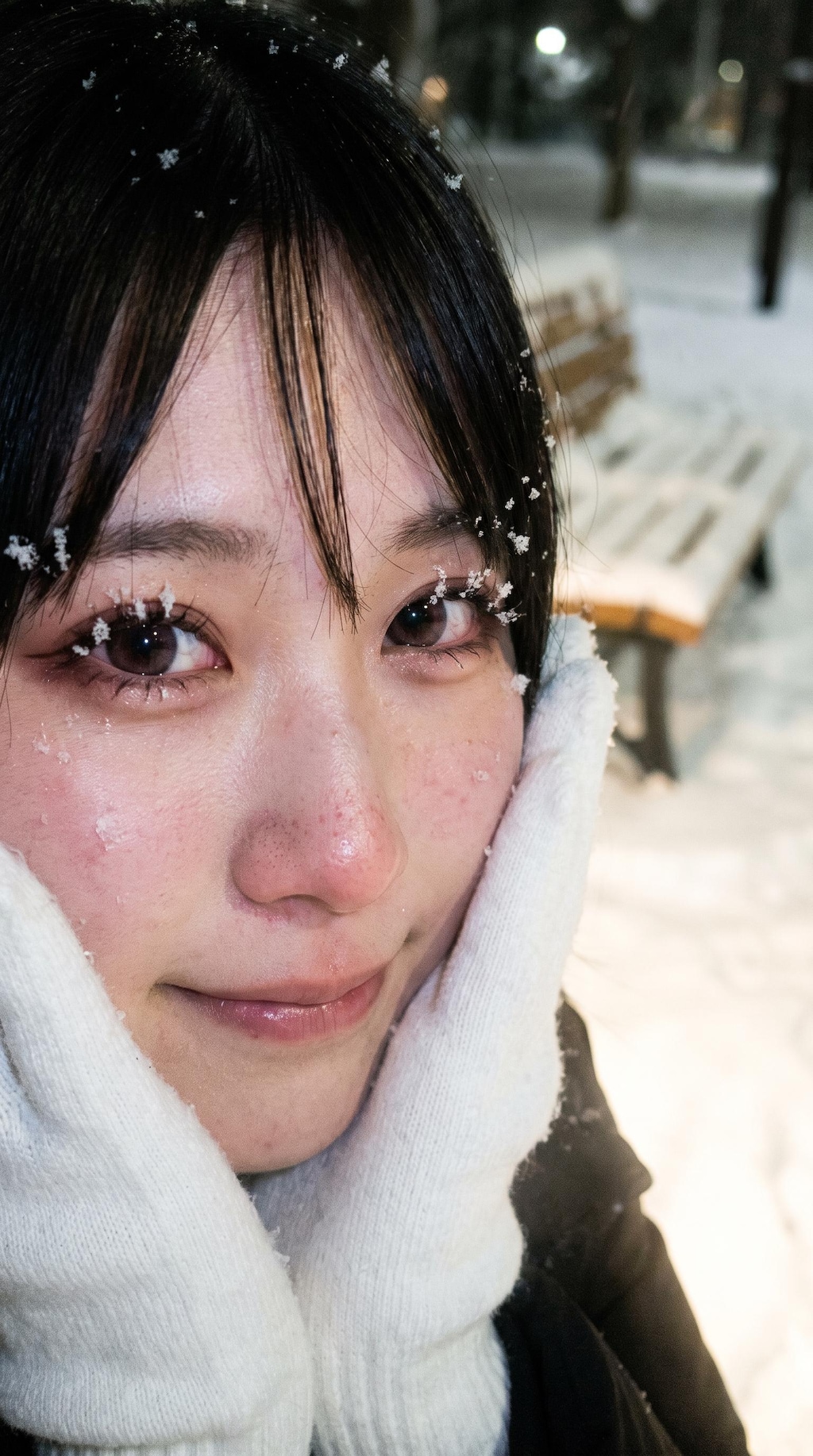 Snowflakes on Her Smile