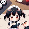 メイドさんを描いてみた 2枚目