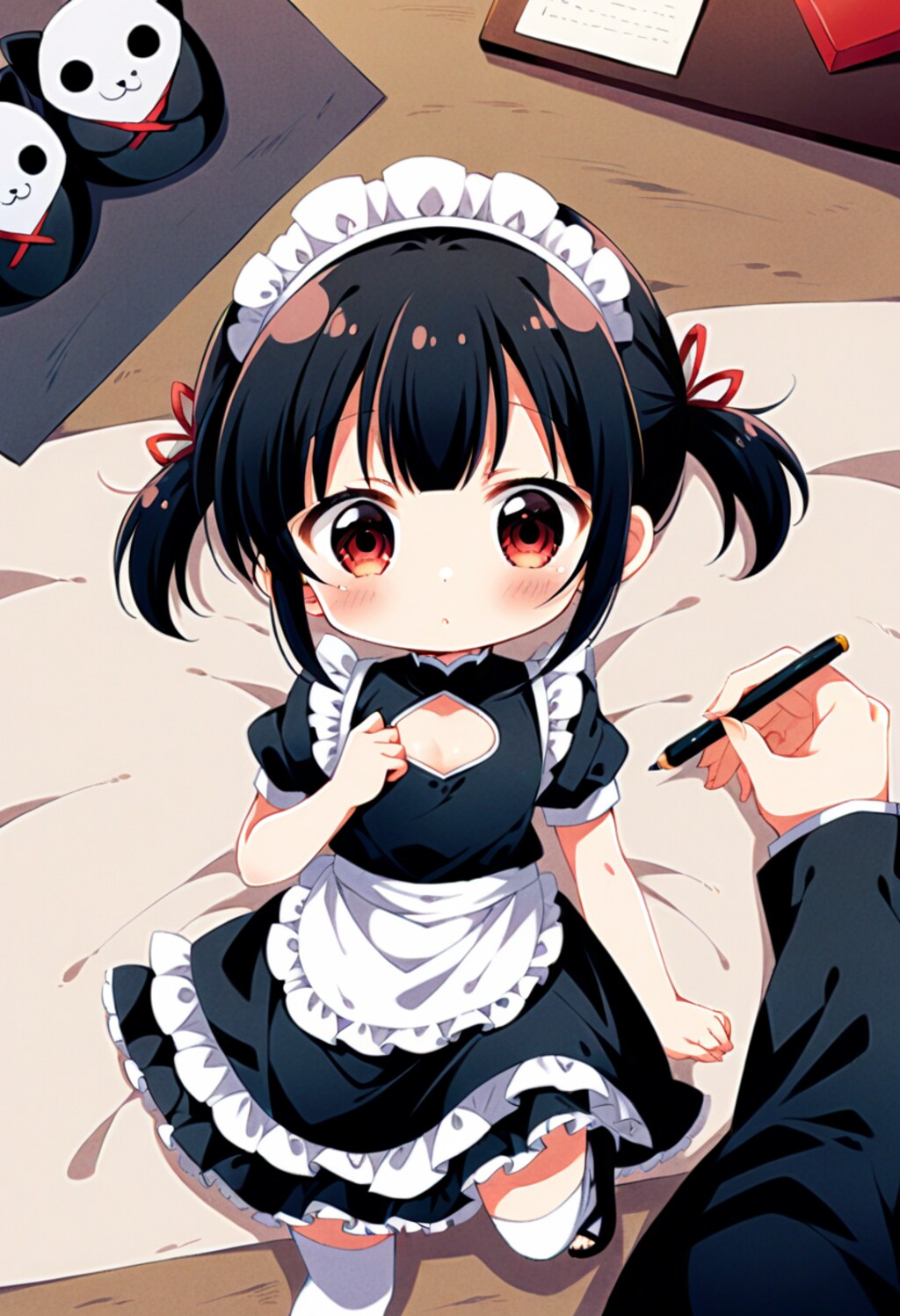 メイドさんを描いてみた