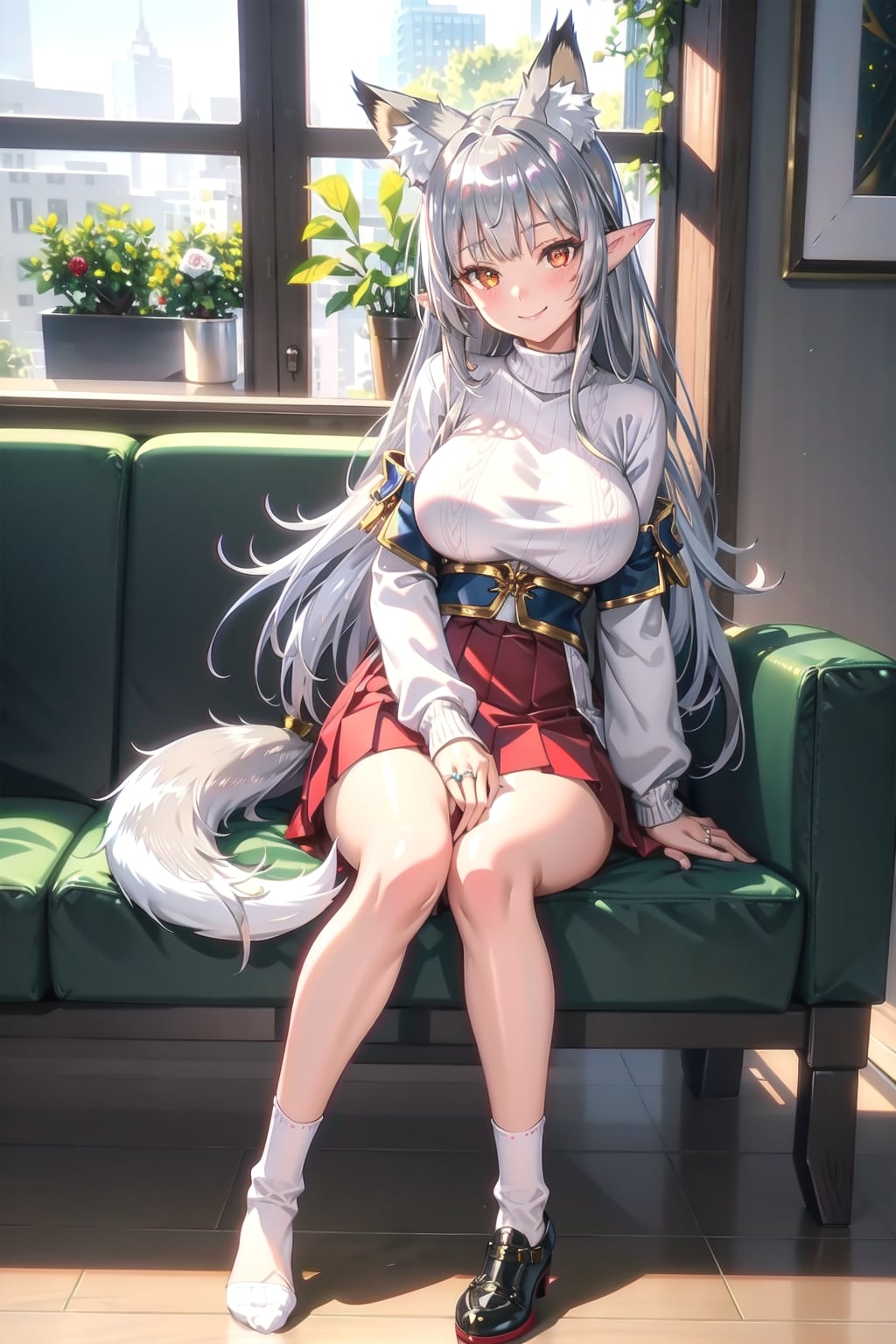 お部屋の中ですの
