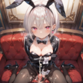 バニー手コキ 2枚目