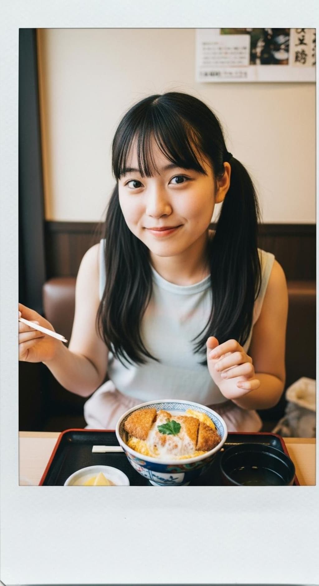 妹はカツ丼好き