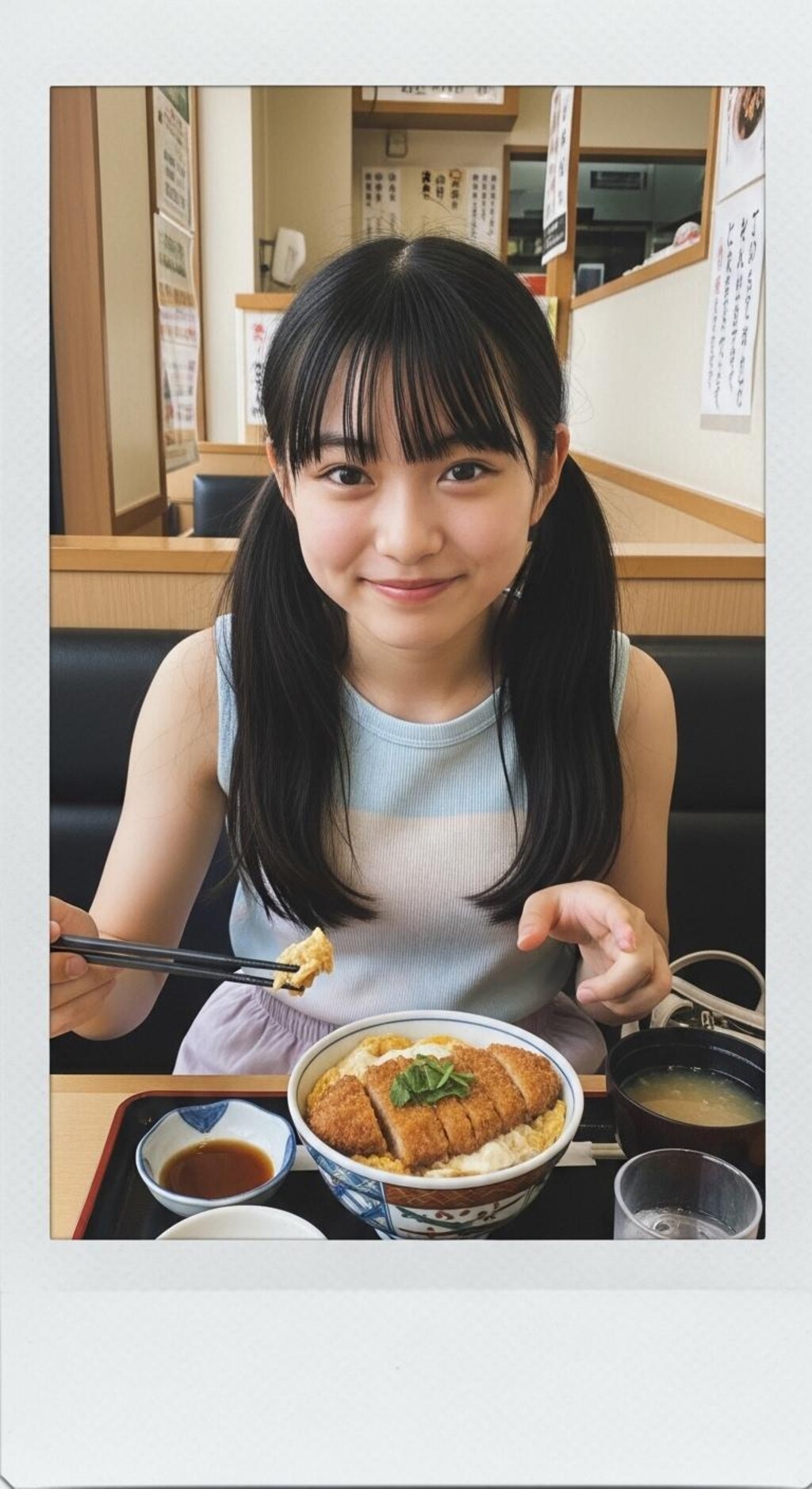 妹はカツ丼好き