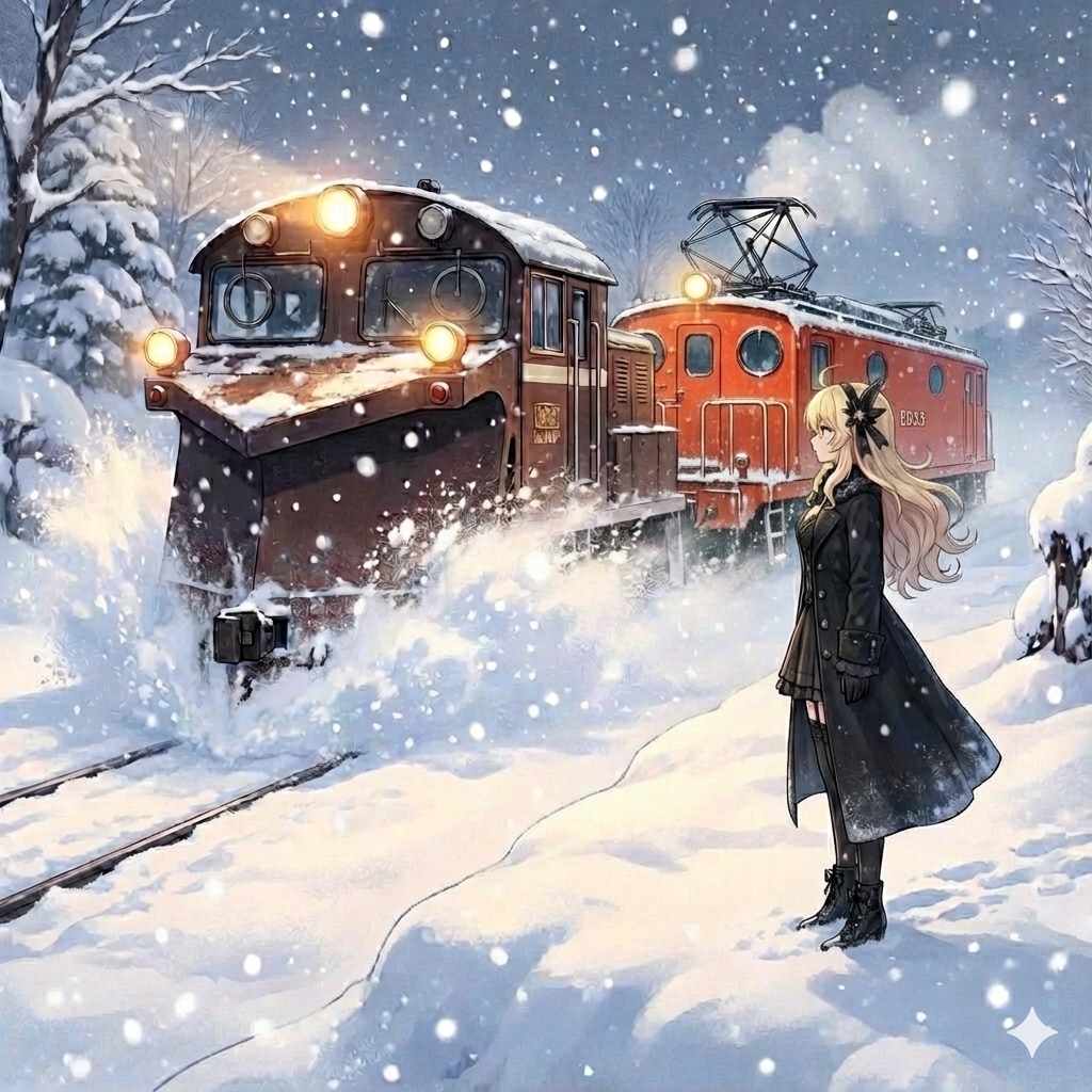 雪かき一筋で100年 | の人気AIイラスト・グラビア