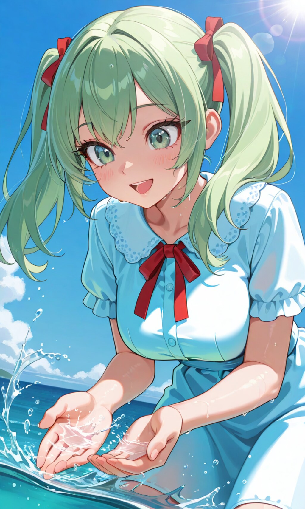 あおいと水遊び、する？