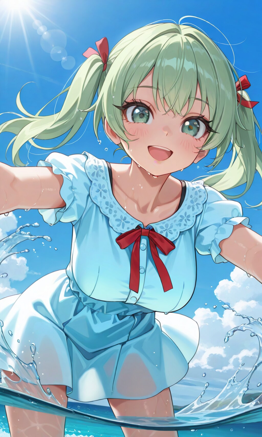 あおいと水遊び、する？
