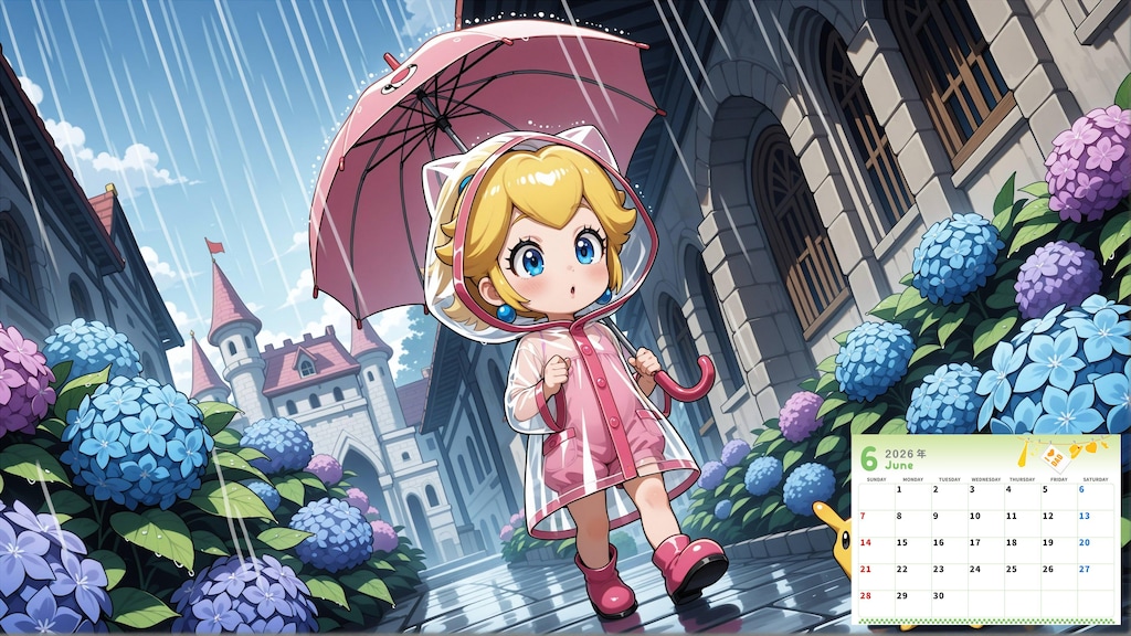 2026年4k壁紙カレンダー