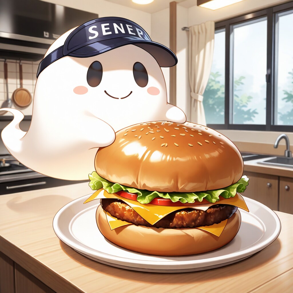 ハンバーガーを作る摩訶不思議食堂へのお化けシェフ達