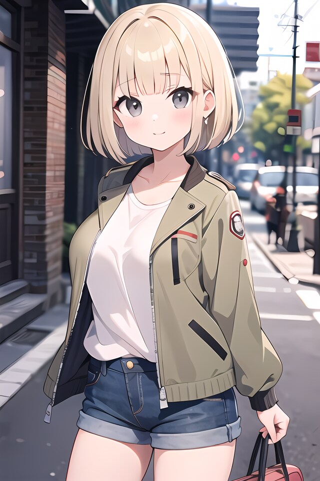 私服金髪ちゃん