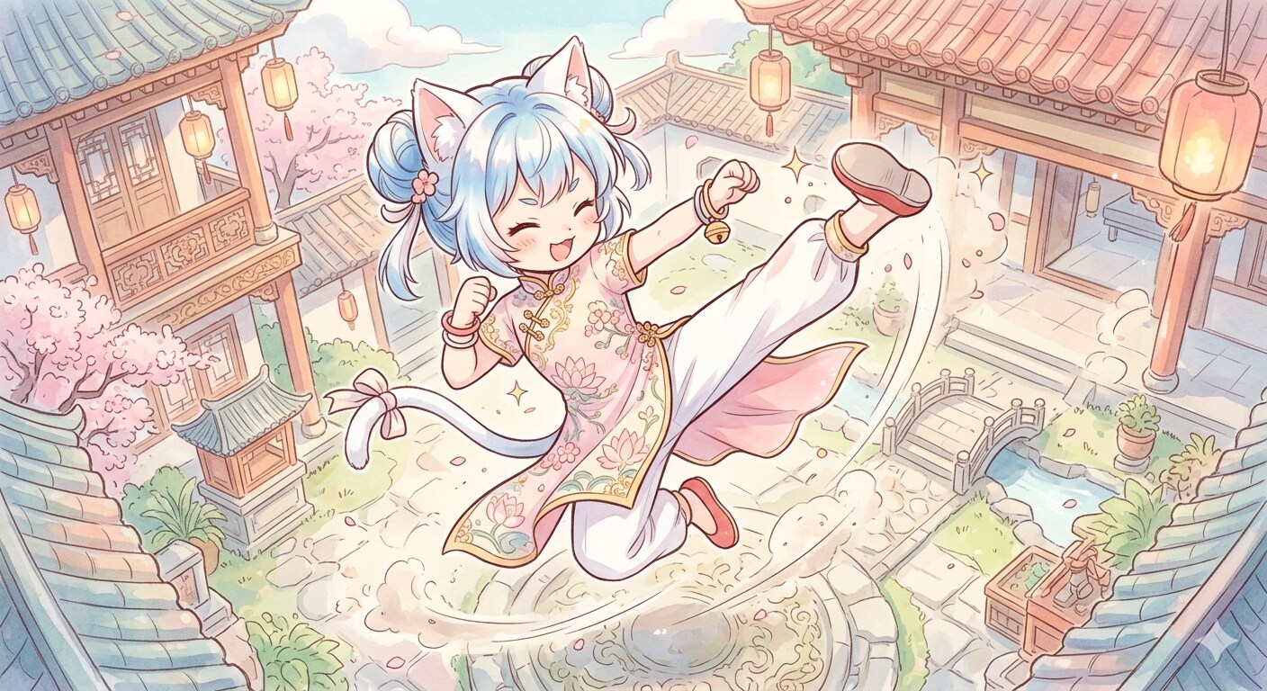 ケモミミカンフー51 | の人気AIイラスト・グラビア