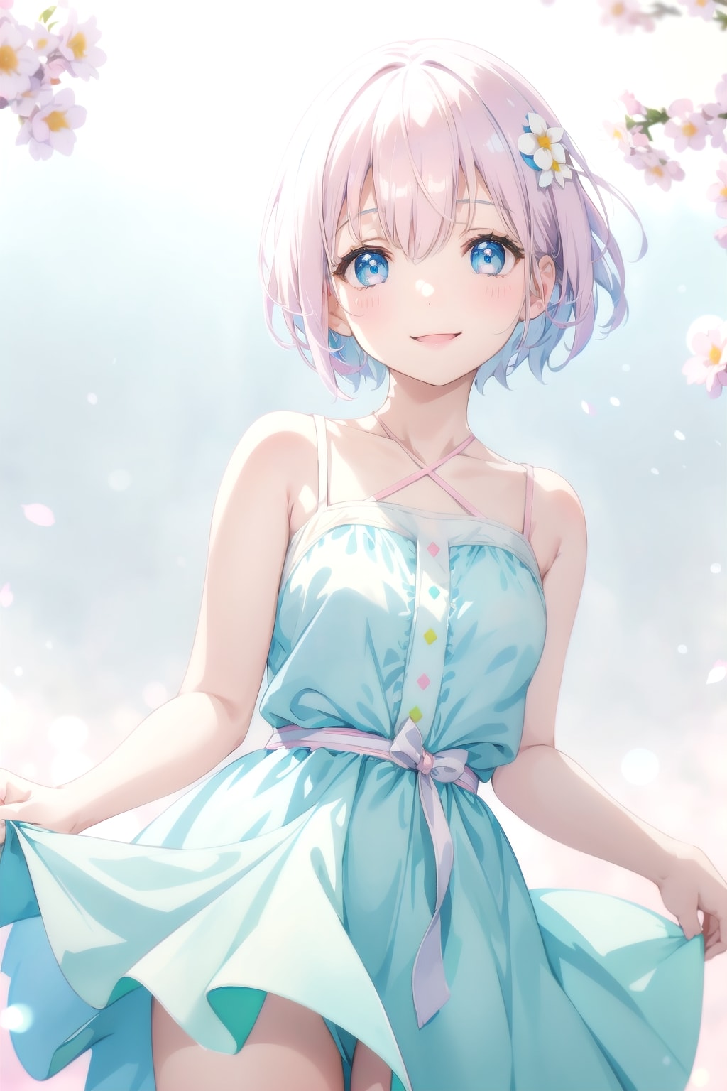 花色の女の子