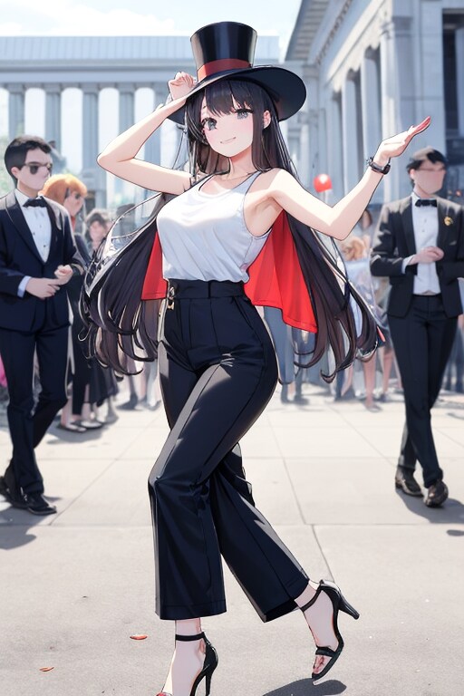 かっこかわいいダンサー白鳥英美梨　大英博物館前でダンス！