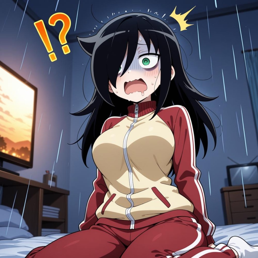 アニメ最終回を観た自室汚部屋のジャージコスプレ人妻達