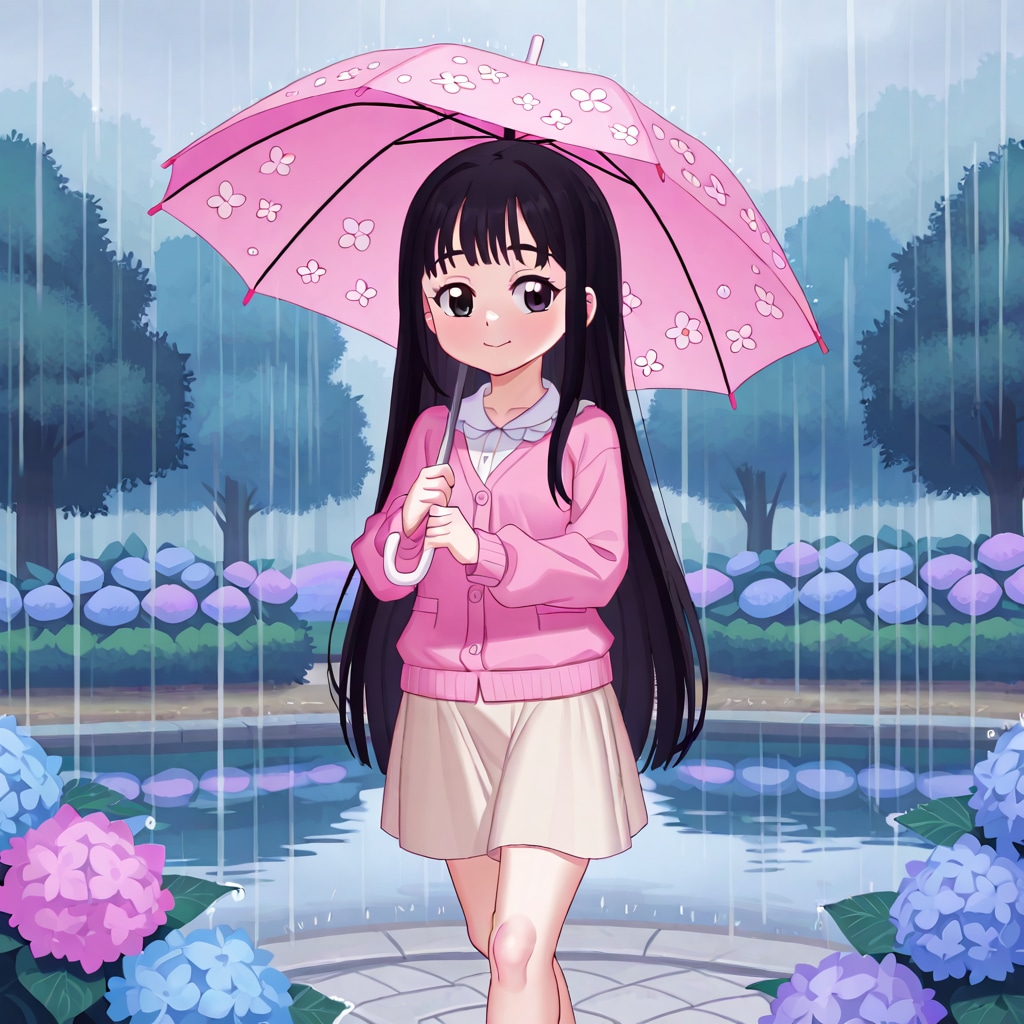 雨の公園