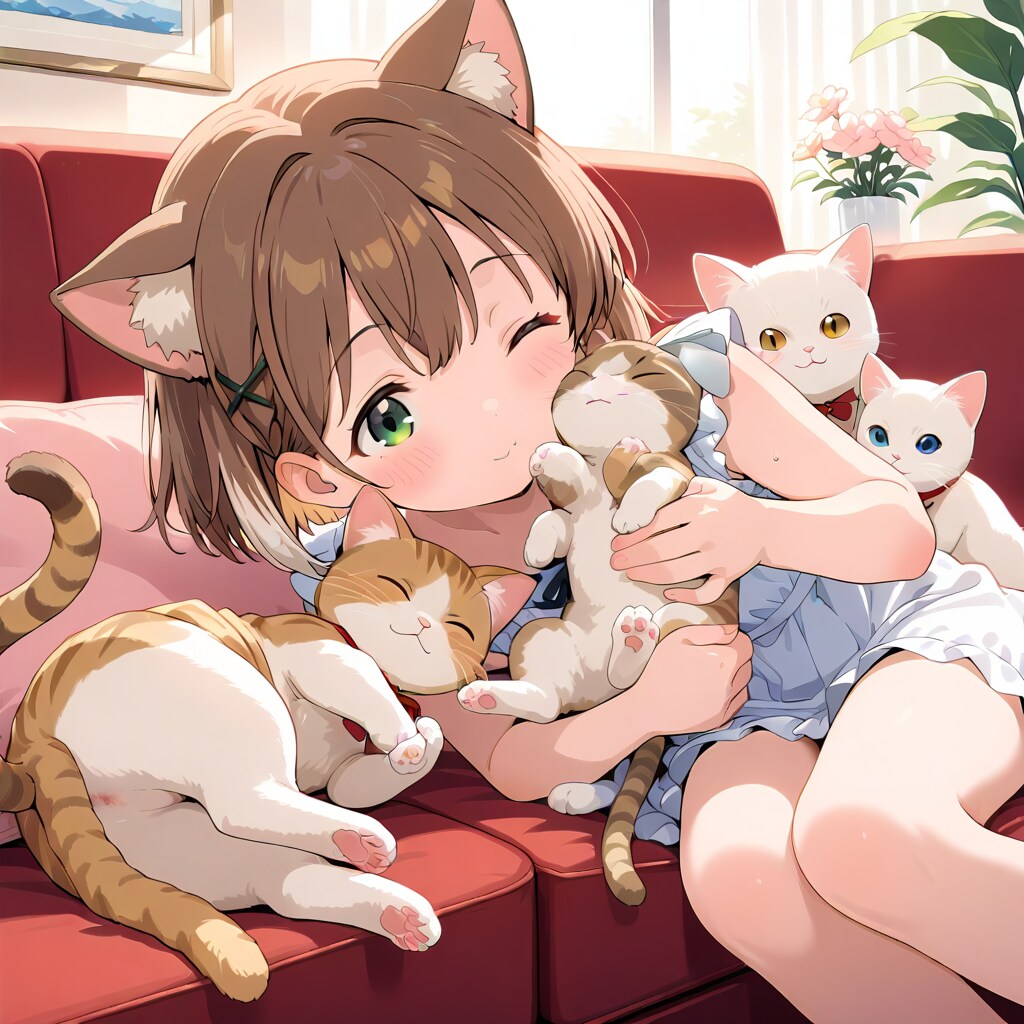 猫まみれ