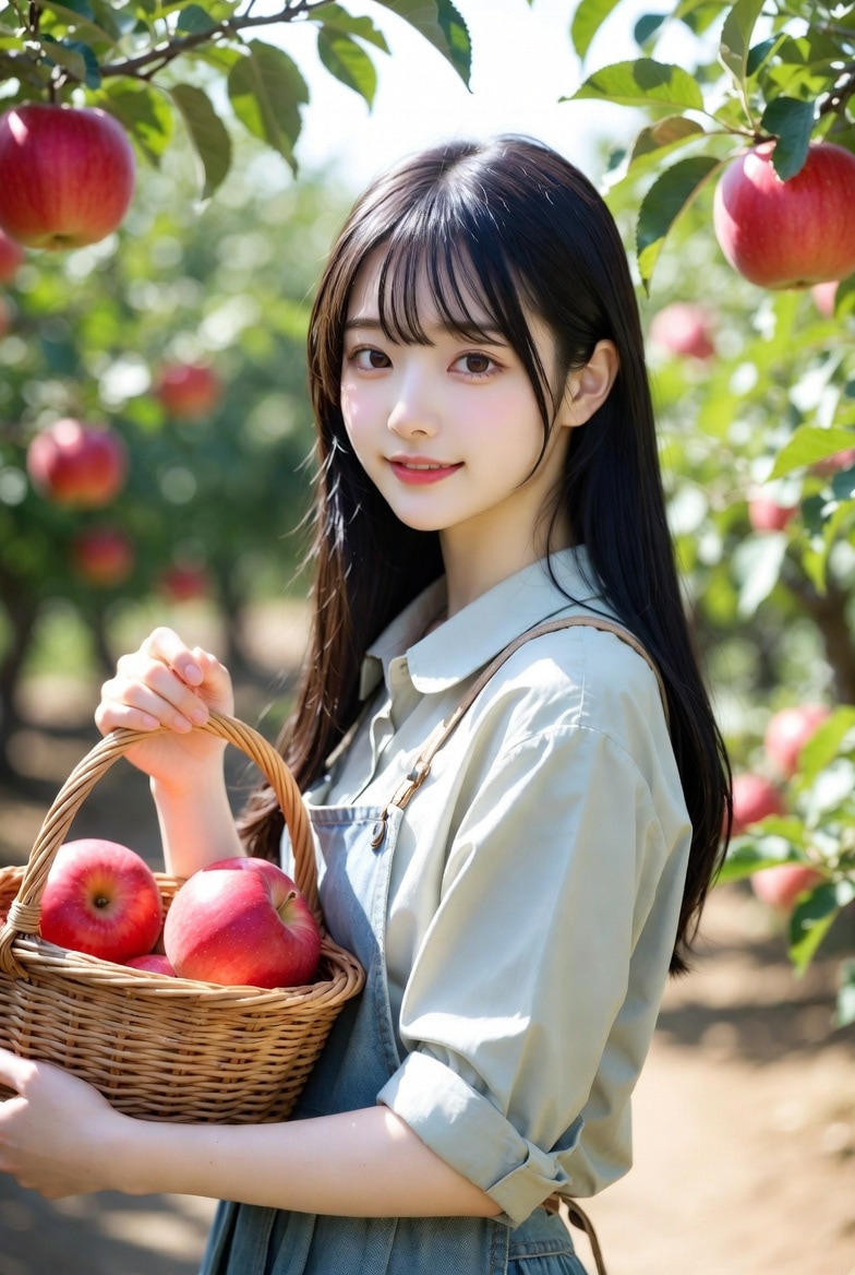 りんご農園 | の人気AIイラスト・グラビア