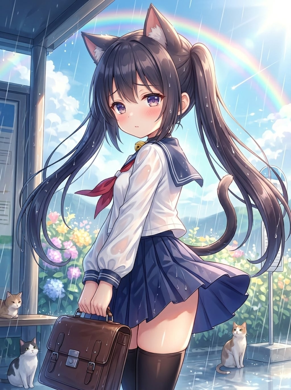 黒ツイにゃん