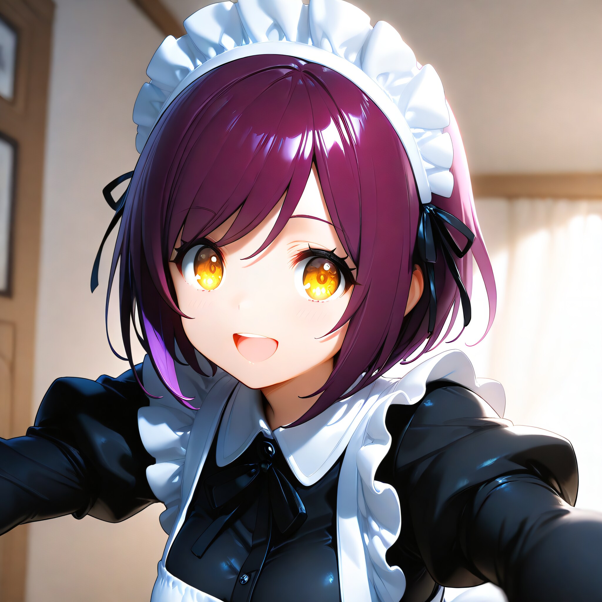 おはようございます（挨拶メイドの芽衣ちゃん） | の人気AIイラスト・グラビア