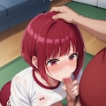 体操服で枕営業しちゃう有馬かな 4枚目