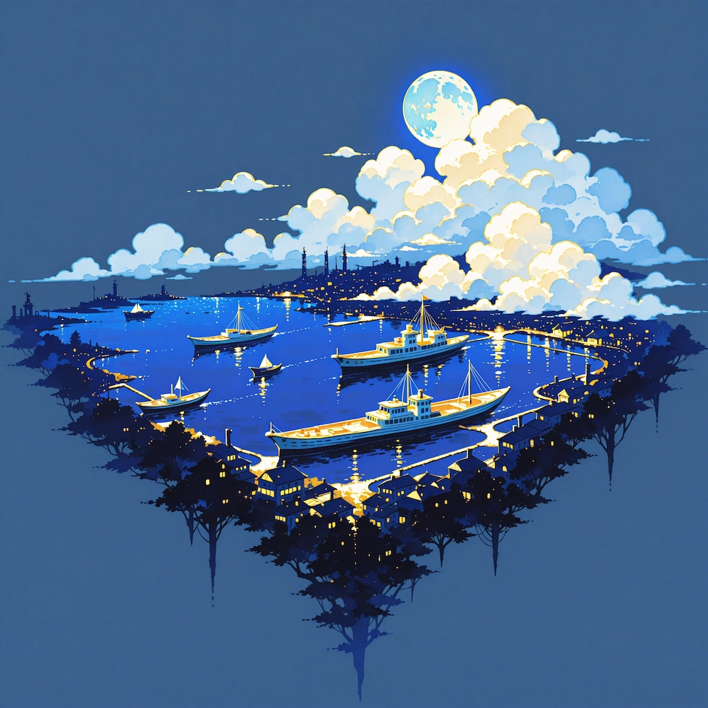 夢幻に浮かぶ港