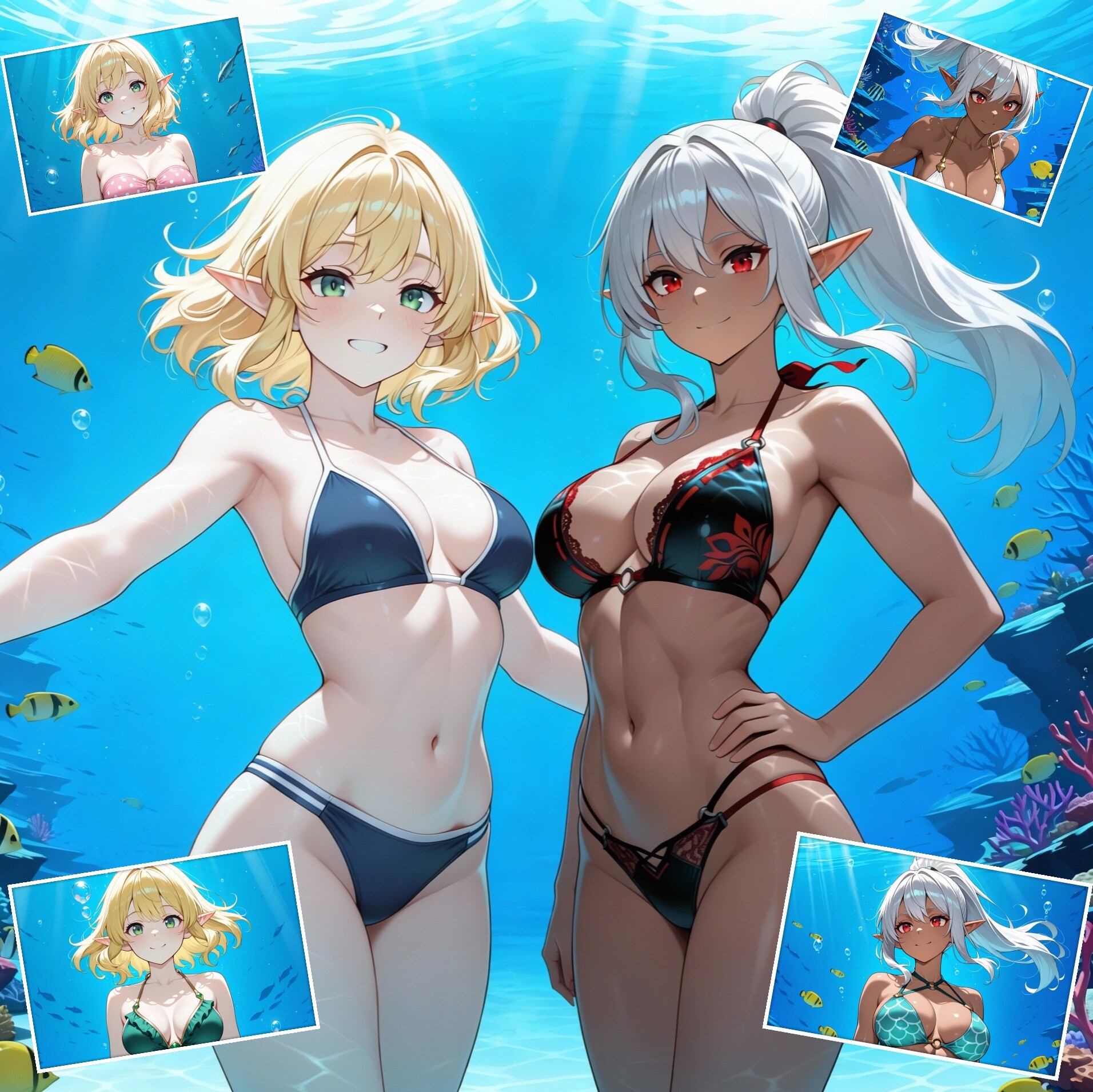 水中詰め合わせ 二人のエルフちゃんスペシャル編