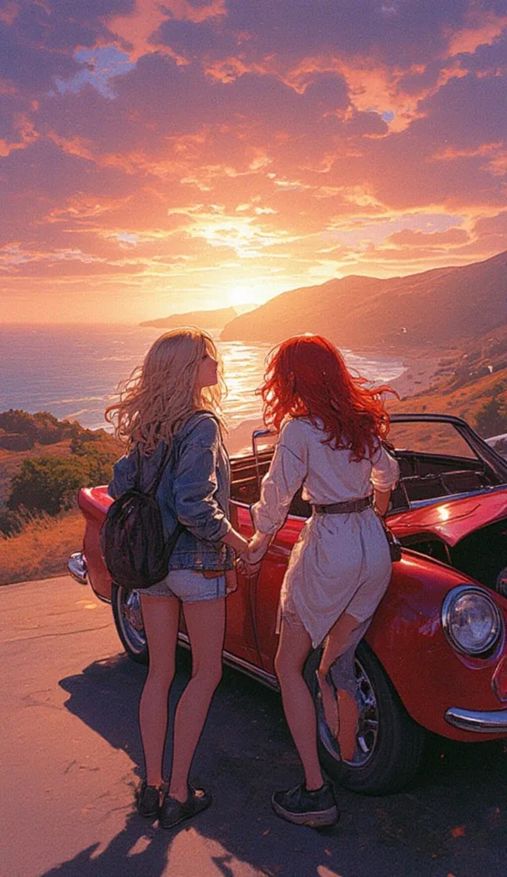 夕日きれいだね〜