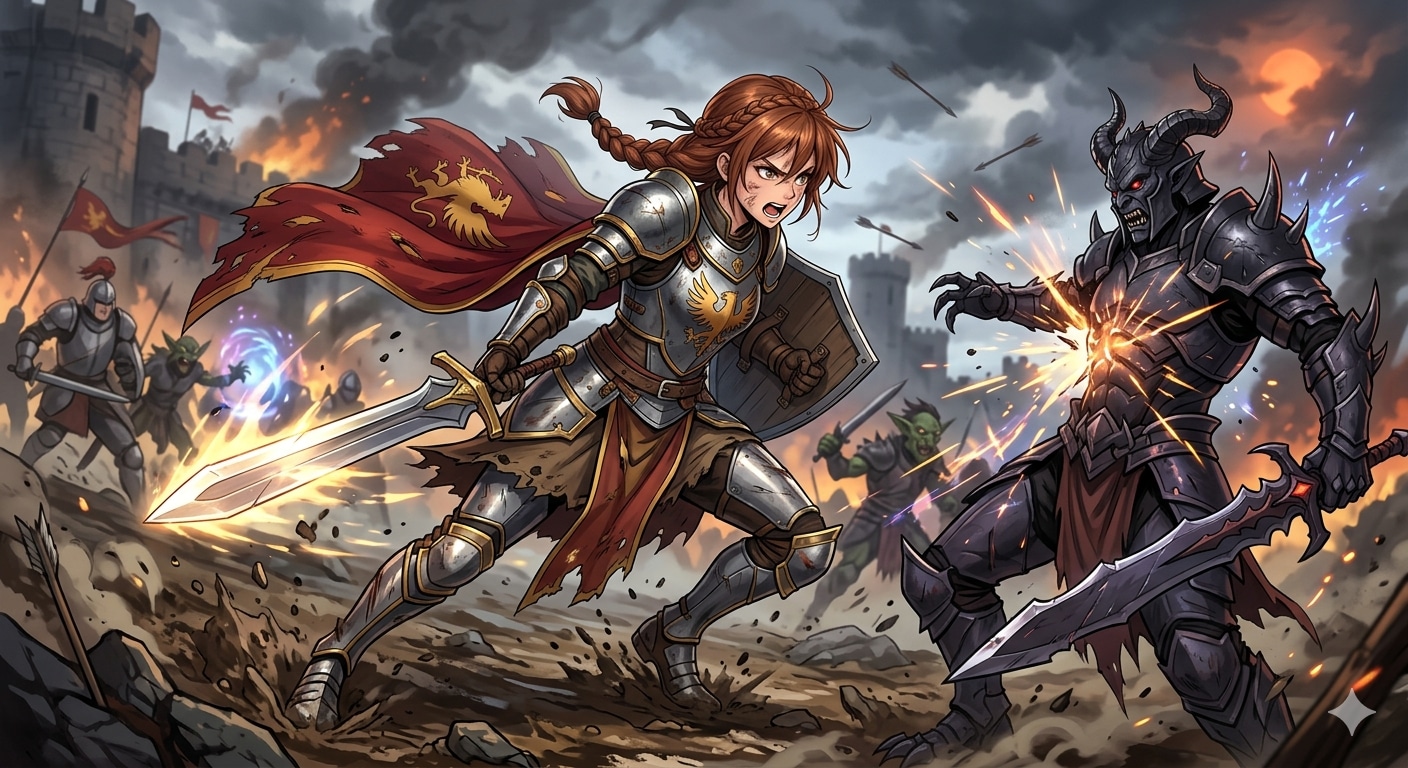 戦う女性騎士 | の人気AIイラスト・グラビア