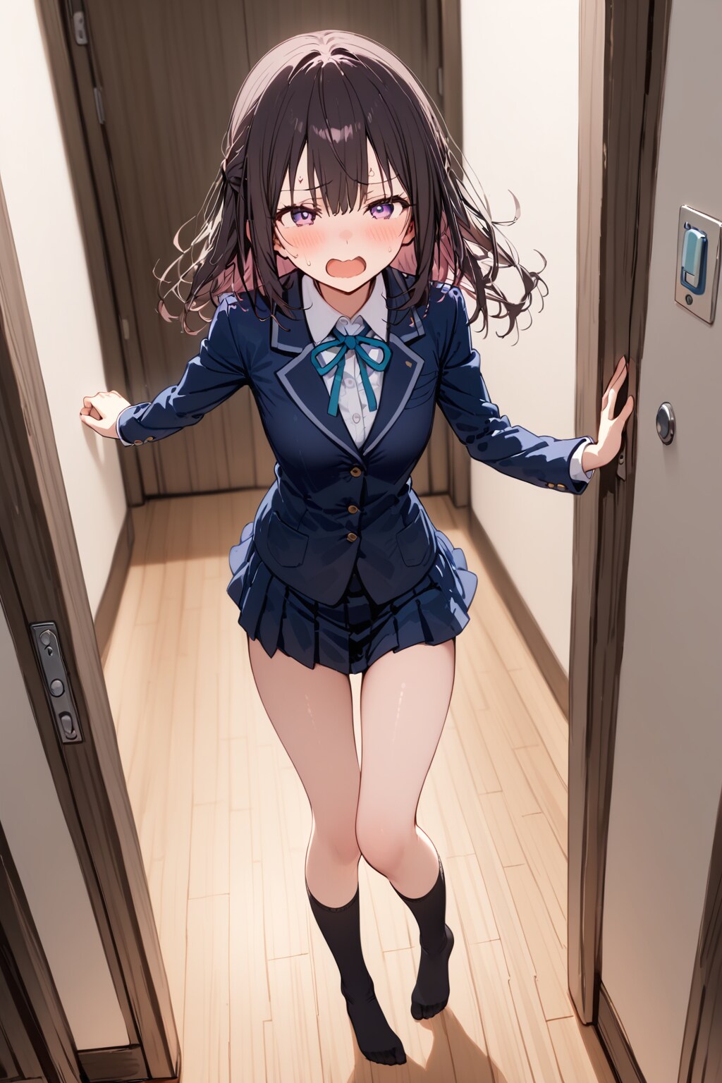 ガマンしている少女