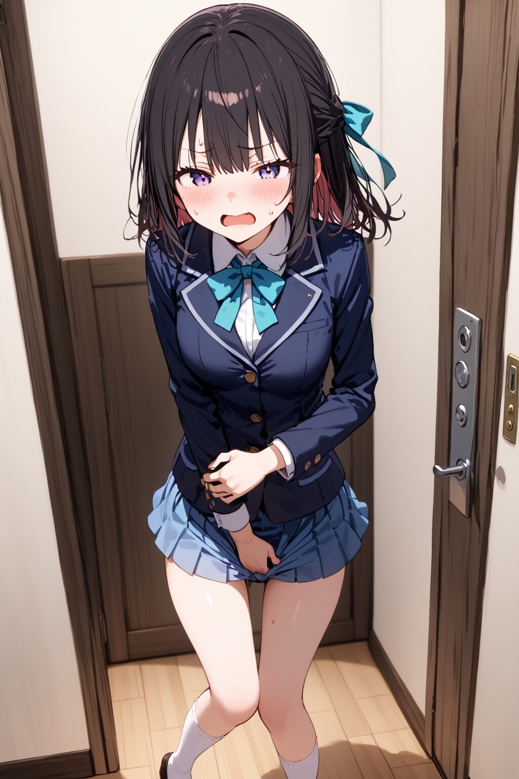 ガマンしている少女 | の人気AIイラスト・グラビア