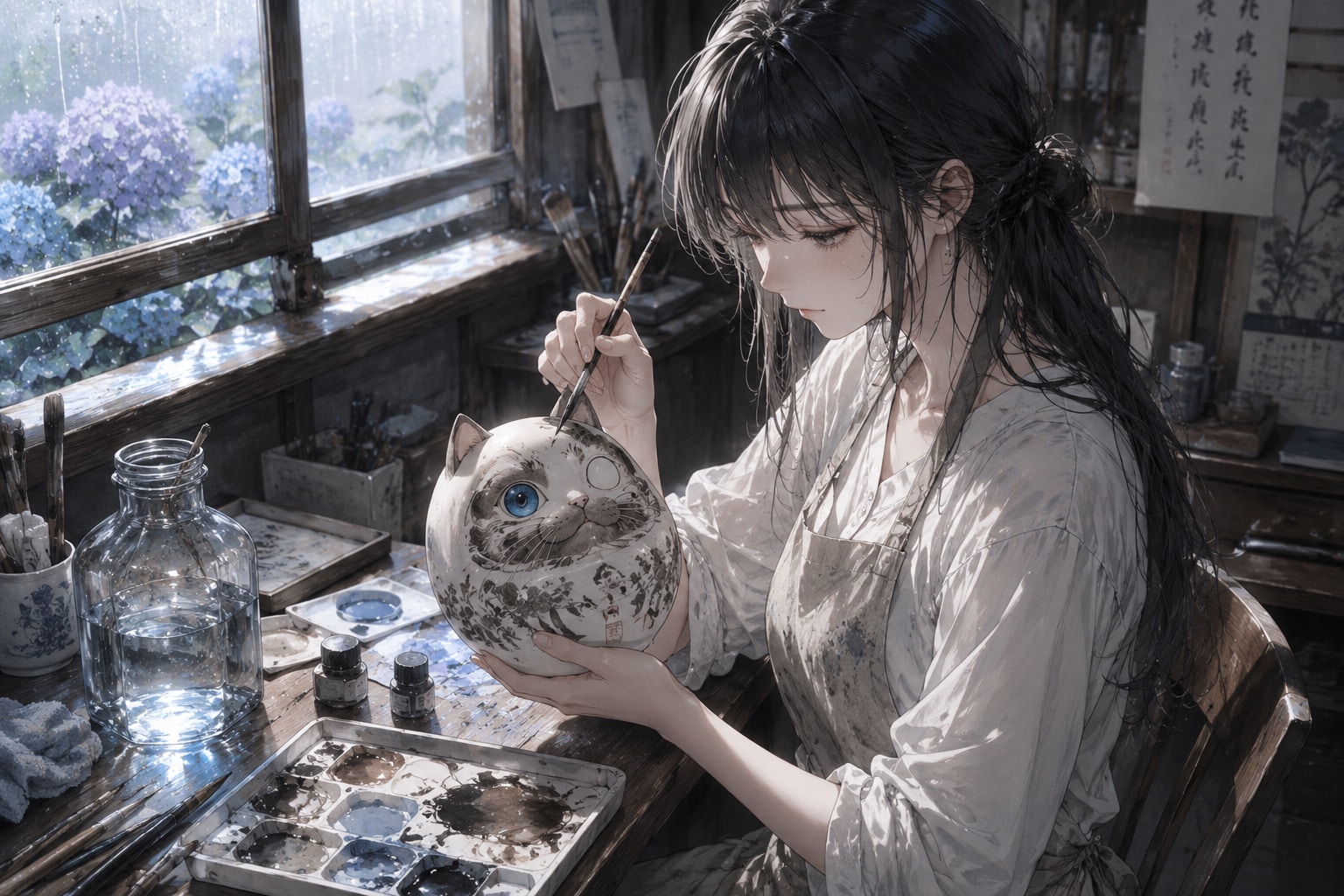 波夷羅ねずは、雨のしずくの中にあなたの背を重ねる。 | の人気AIイラスト・グラビア