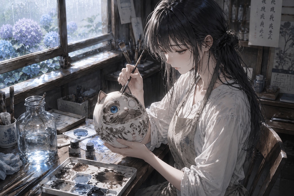 波夷羅ねずは、雨のしずくの中にあなたの背を重ねる。