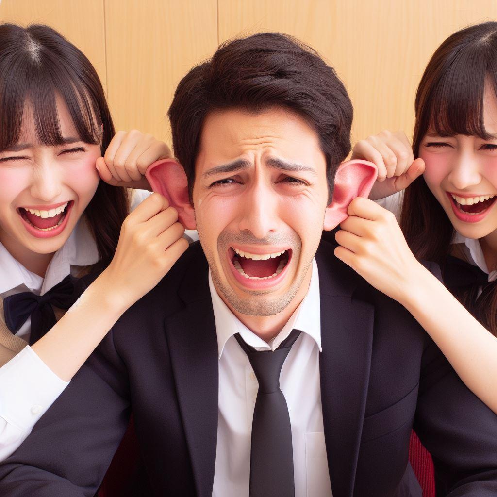 【謎画像】毎日生徒に引っ張られ続けて耳がでっかくなっちゃった先生