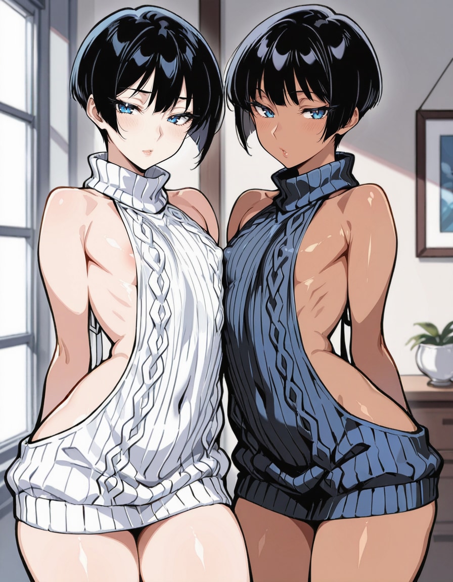 童貞を〇すセーター（♂×2）