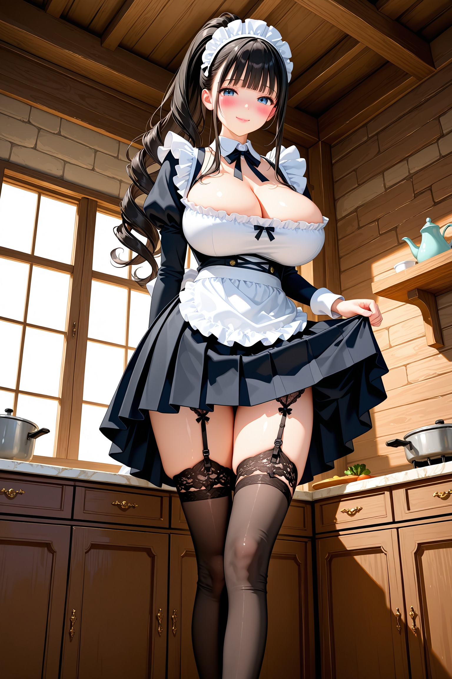 今日は髪を巻いてみました♡