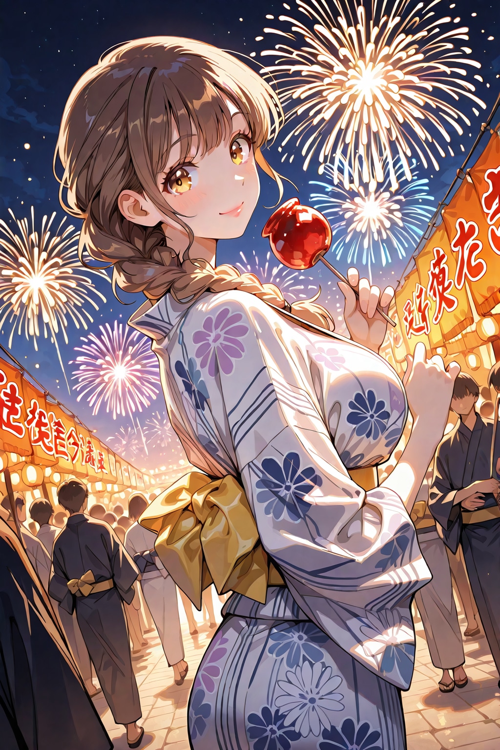 花火始まったね💕